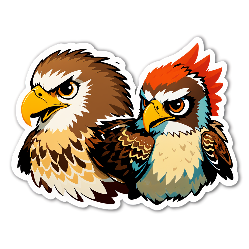 Cute Hawks Sticker