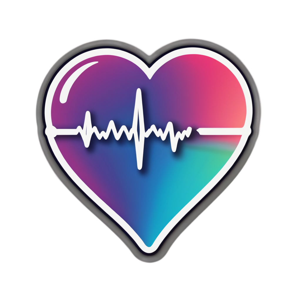 Cute Heartbeat Sticker