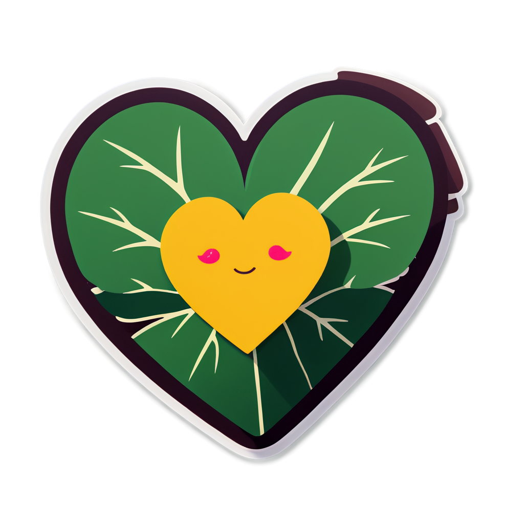 Cute Heartleaf Sticker