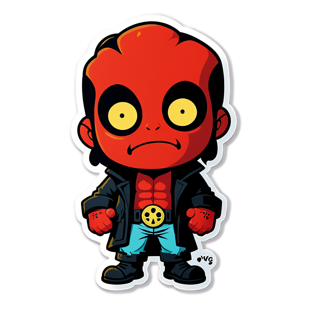 Cute Hellboy Sticker