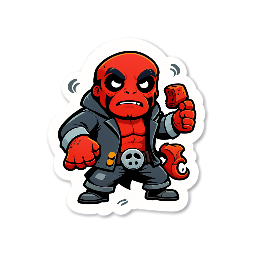 Cute Hellboy Sticker