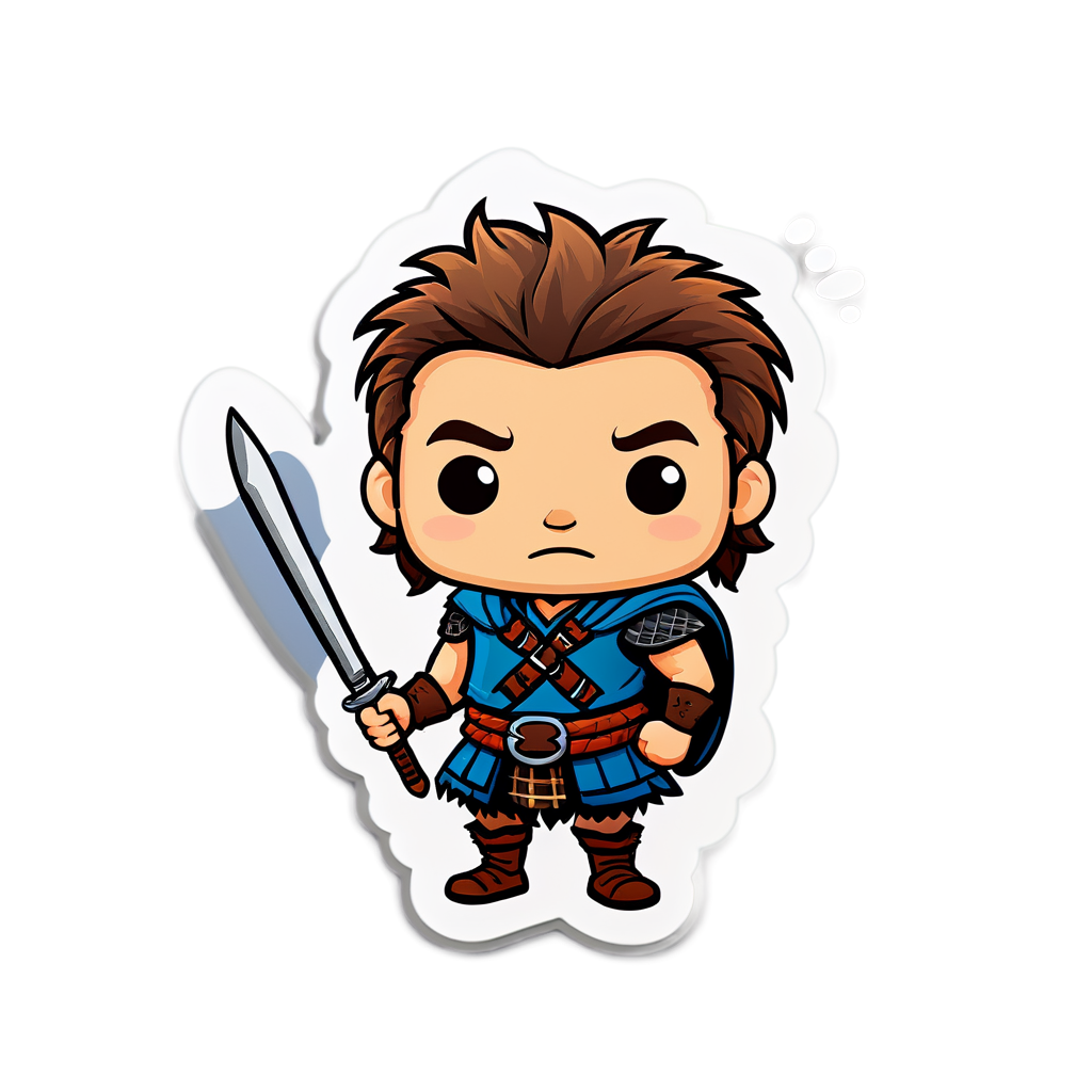 Cute Highlander Sticker