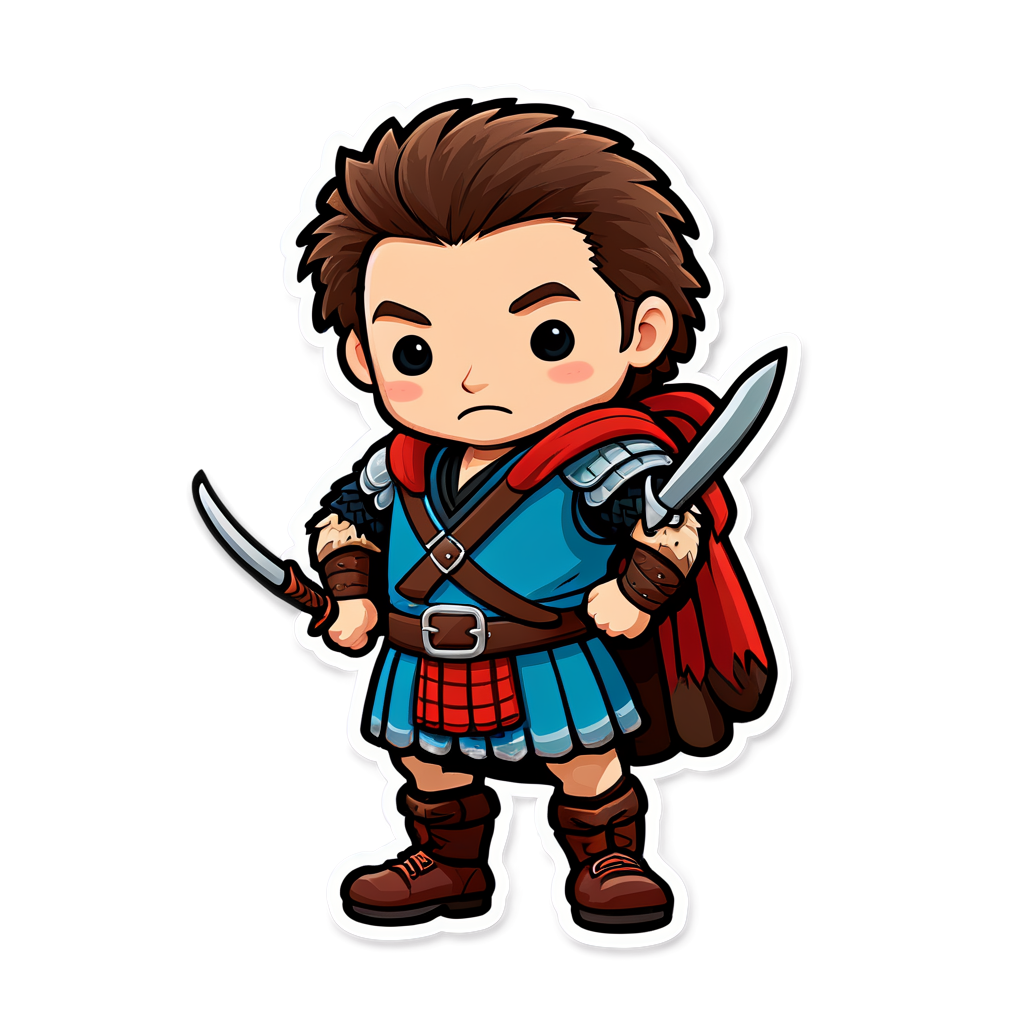 Cute Highlander Sticker