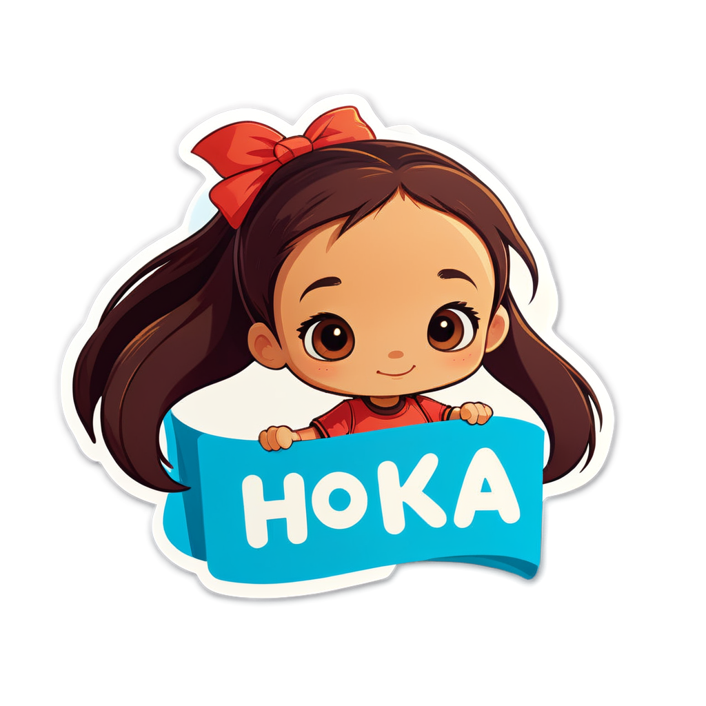 Cute Hoka Sticker