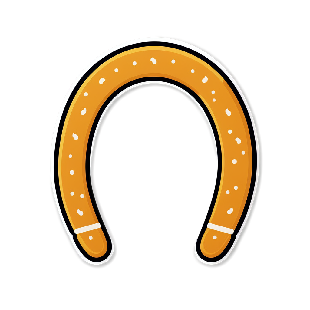 Cute Horseshoe Sticker