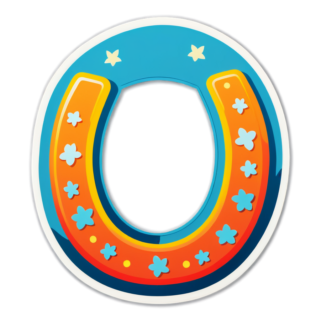 Cute Horseshoe Sticker