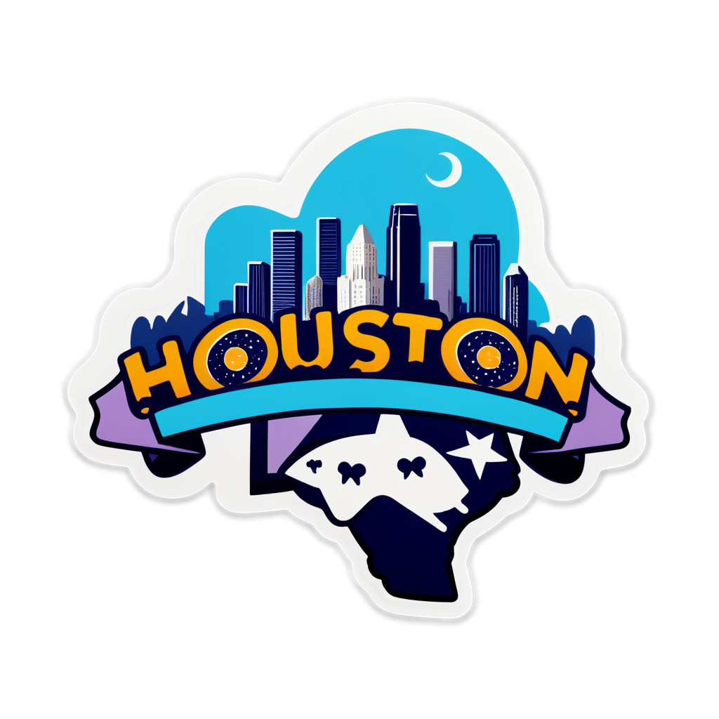 Cute Houston Sticker