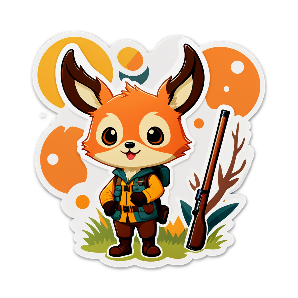 Cute Hunting Sticker