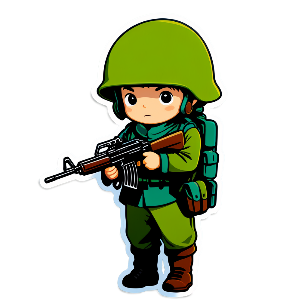 Cute Infantry Sticker