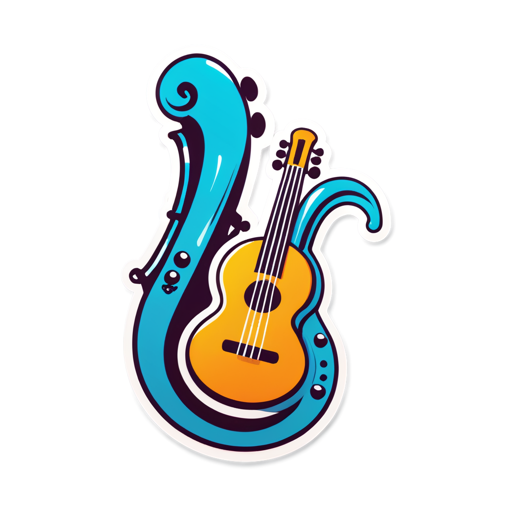 Cute Instrument Sticker