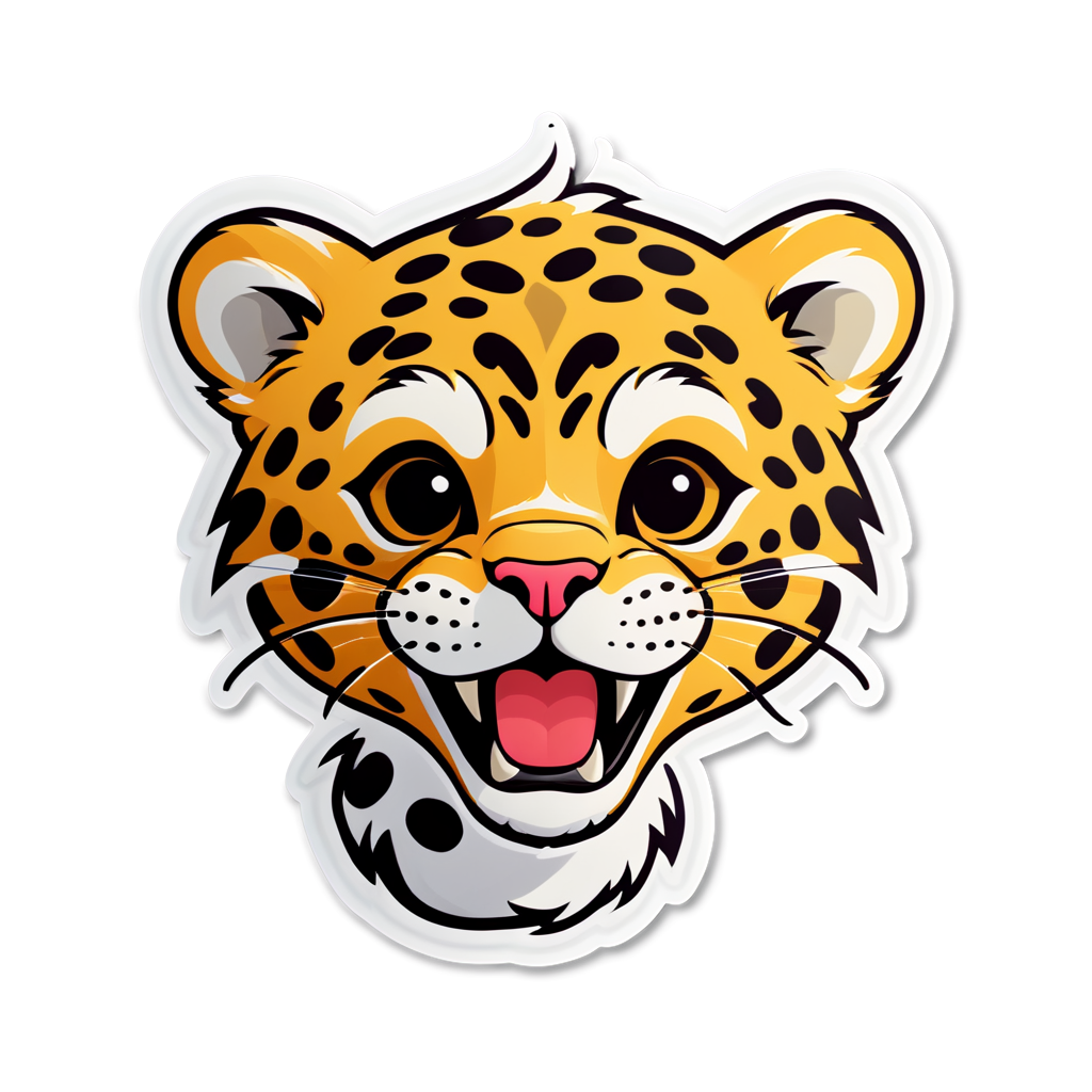 Cute Jaguar Sticker