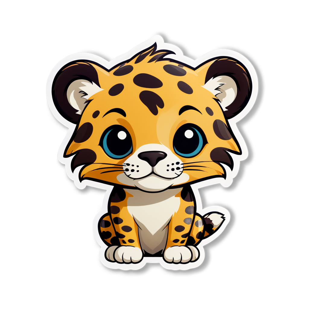 Cute Jaguar Sticker