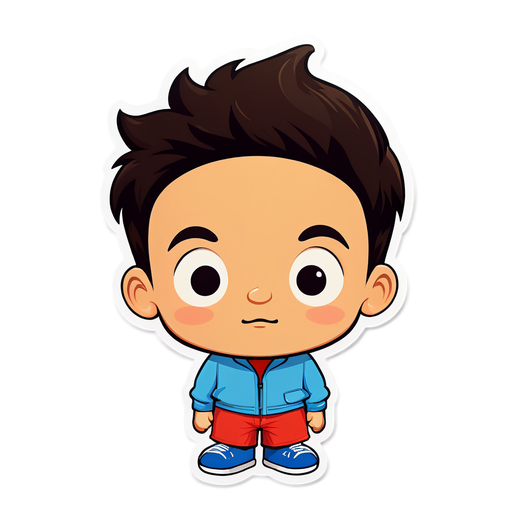 Cute James Sticker