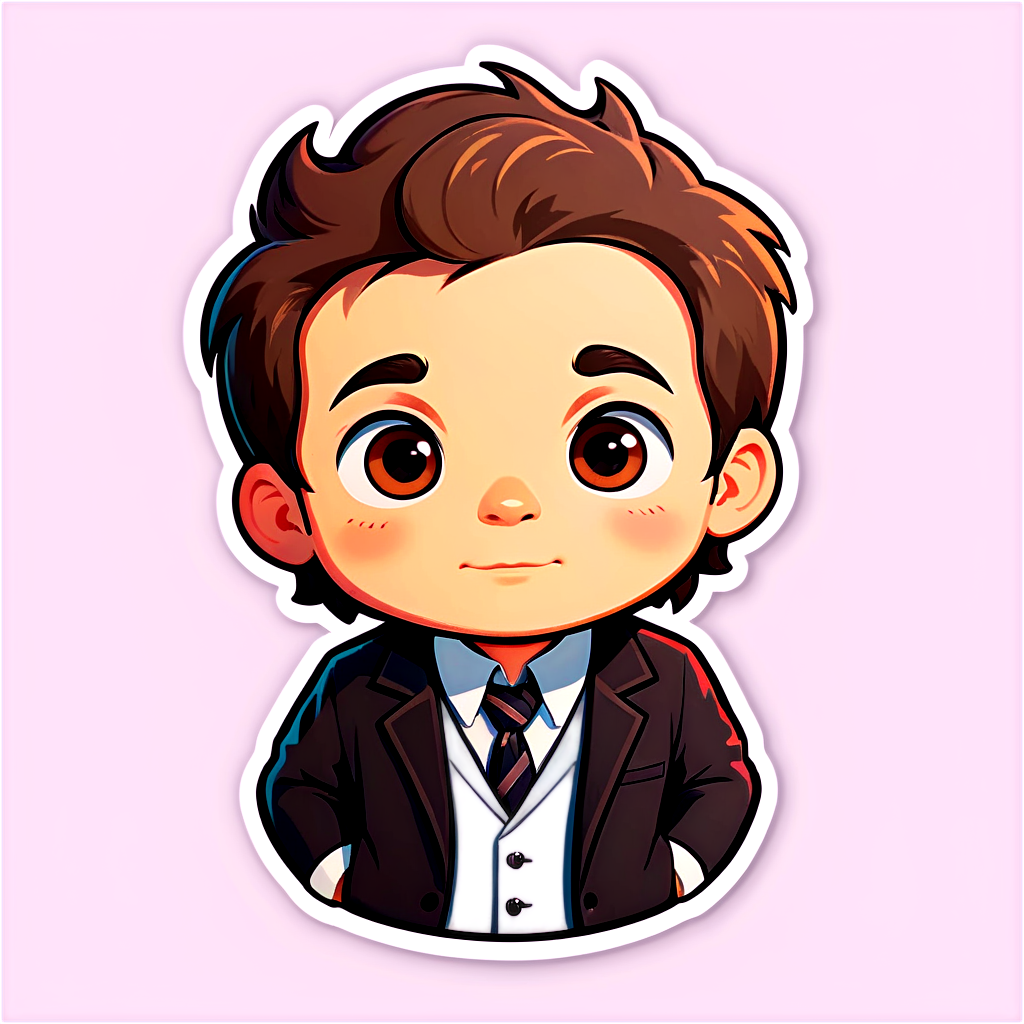 Cute James Sticker