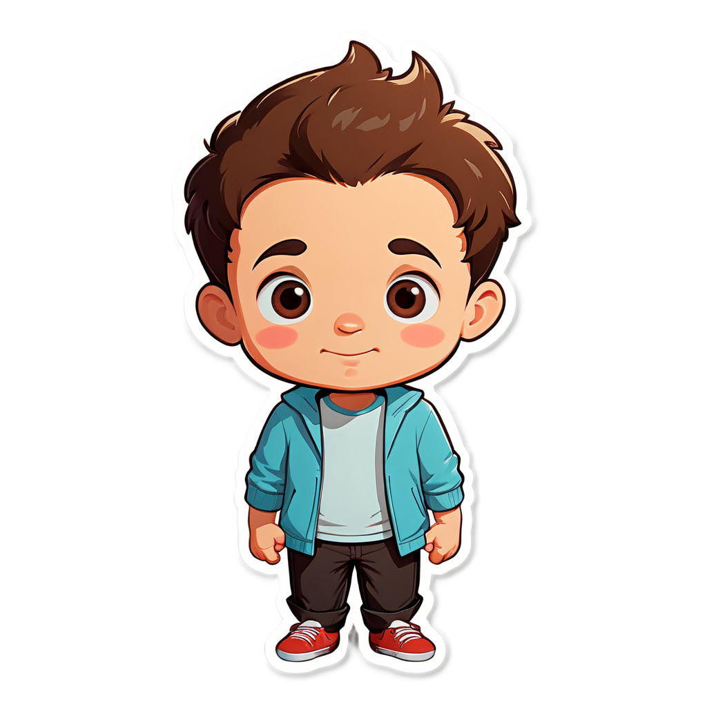 Cute James Sticker