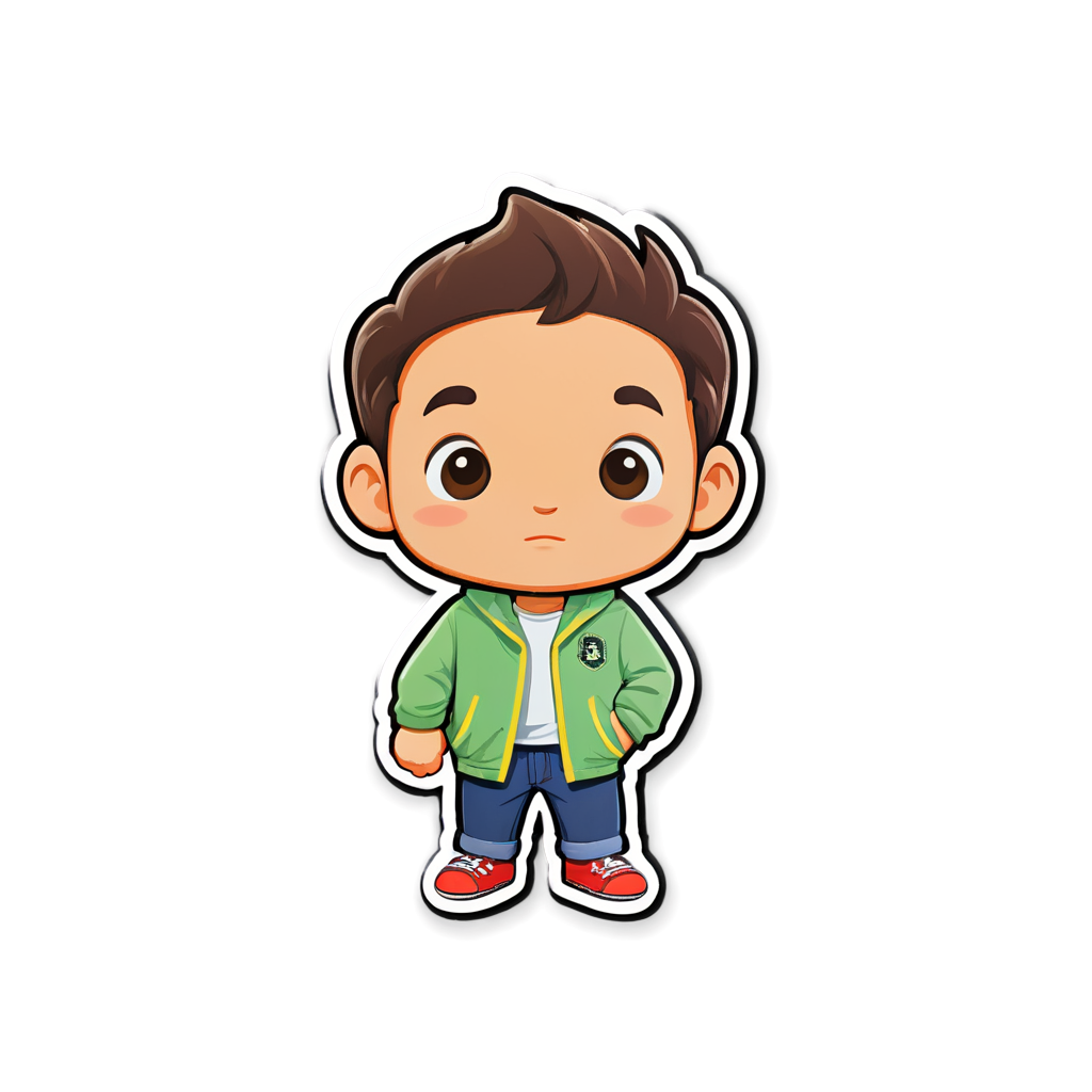 Cute James Sticker