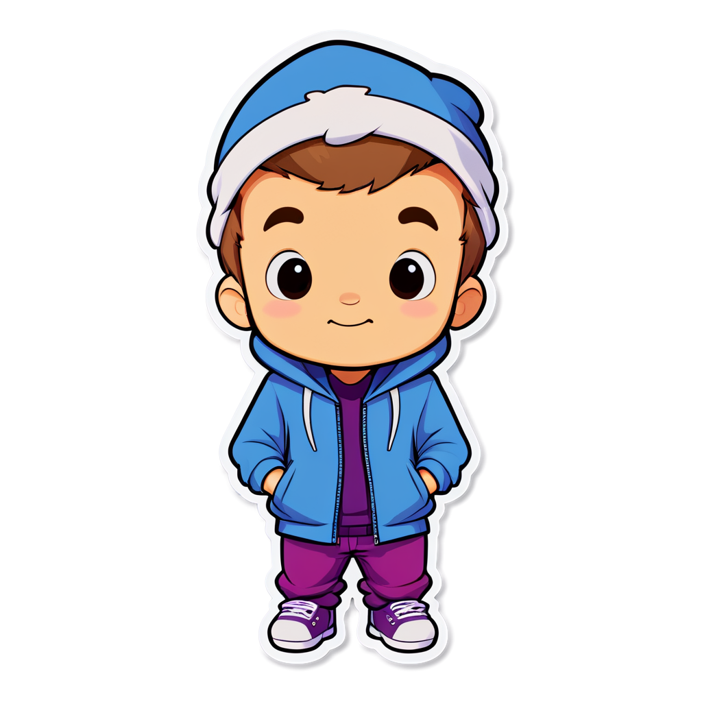 Cute Justin Sticker