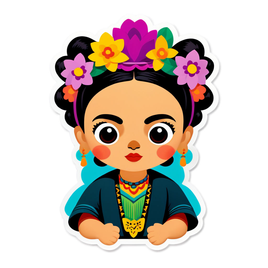 Cute Kahlo Sticker