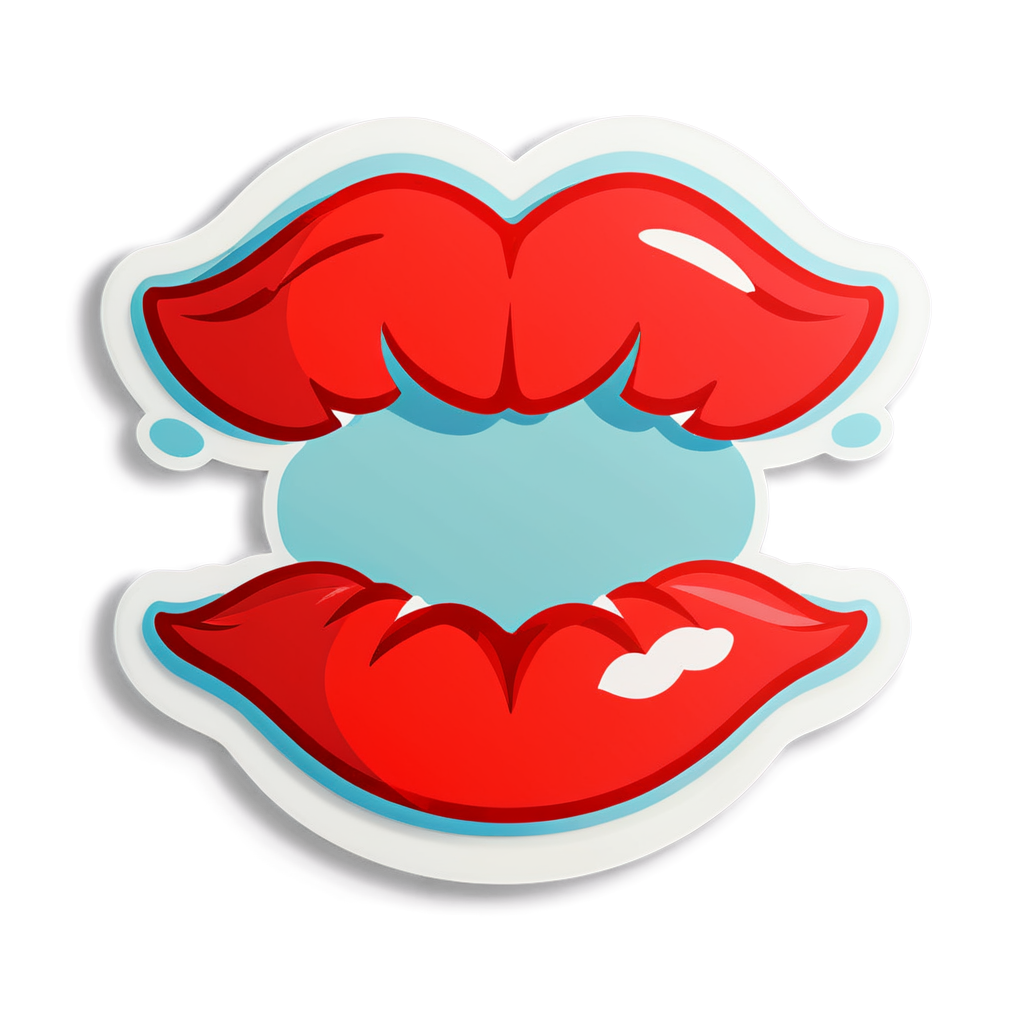 Cute Lips Sticker