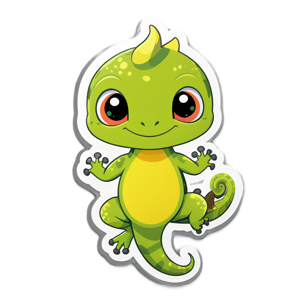 Cute Lizard Sticker