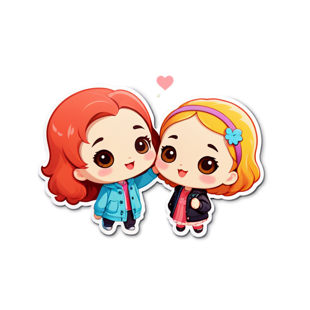 Cute Lovers Sticker
