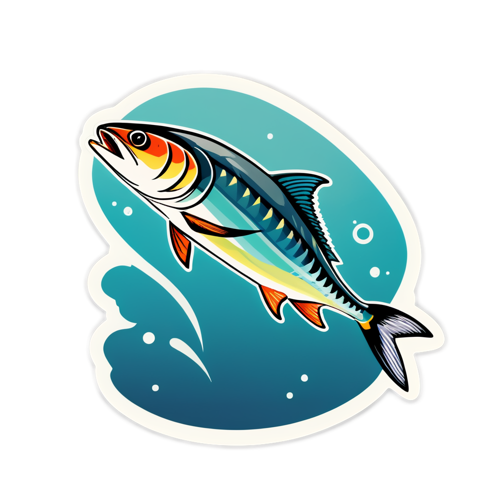 Cute Mackerel Sticker