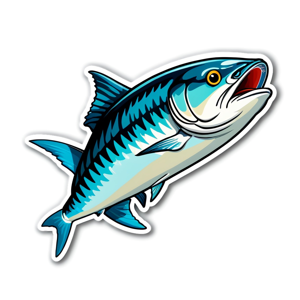 Cute Mackerel Sticker