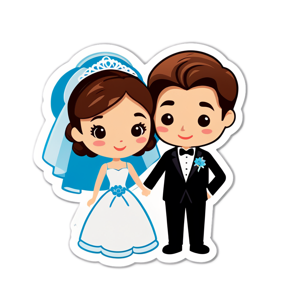 Cute Marriage Sticker