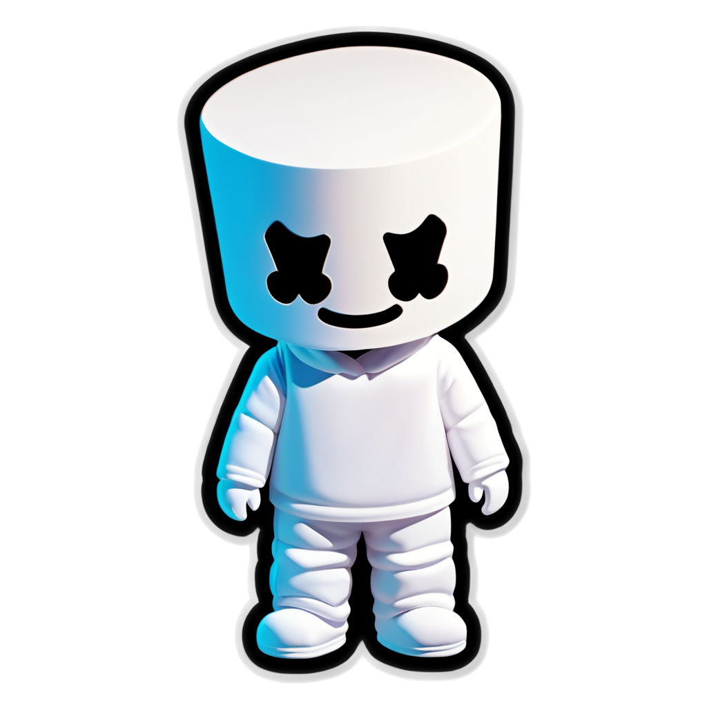 Cute Marshmello Sticker