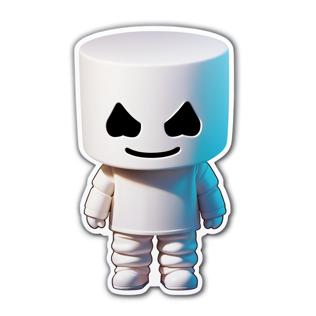 Cute Marshmello Sticker