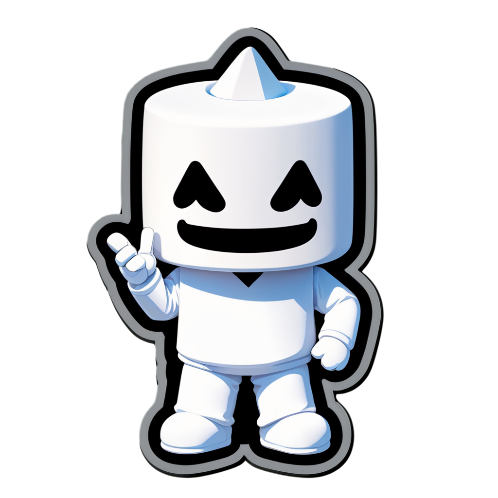 Cute Marshmello Sticker