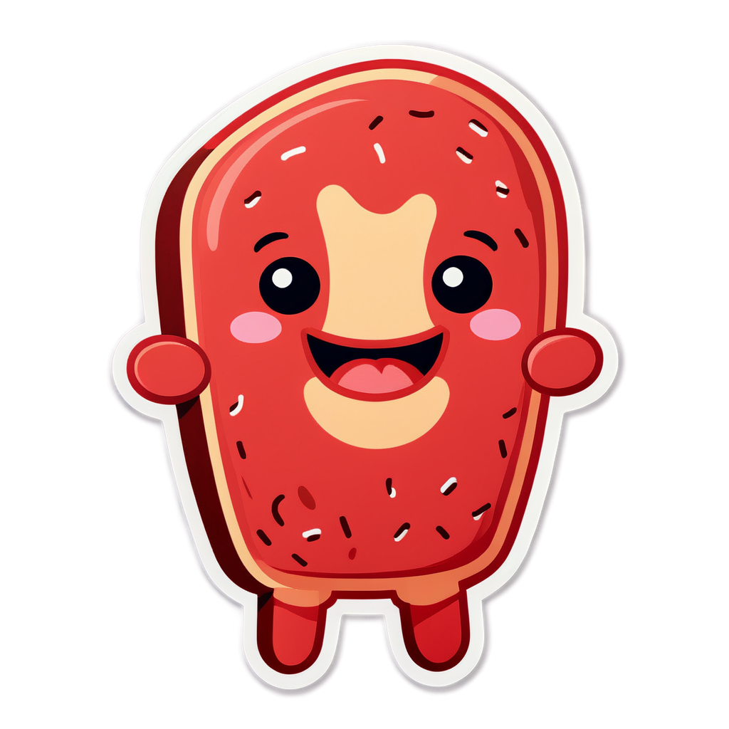 Cute Meat Sticker