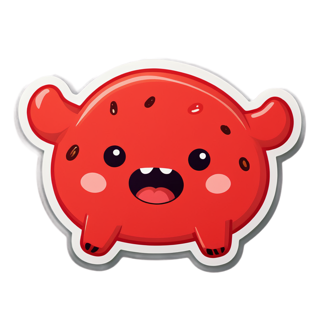 Cute Meat Sticker