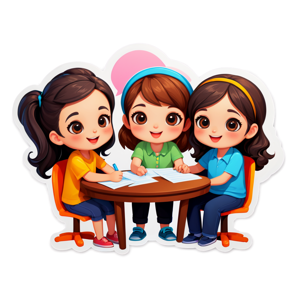 Cute Meeting Sticker