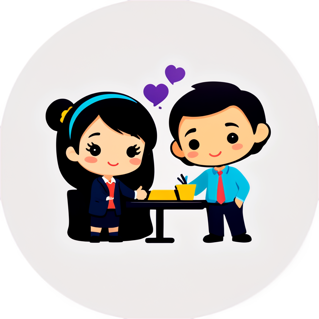 Cute Meeting Sticker