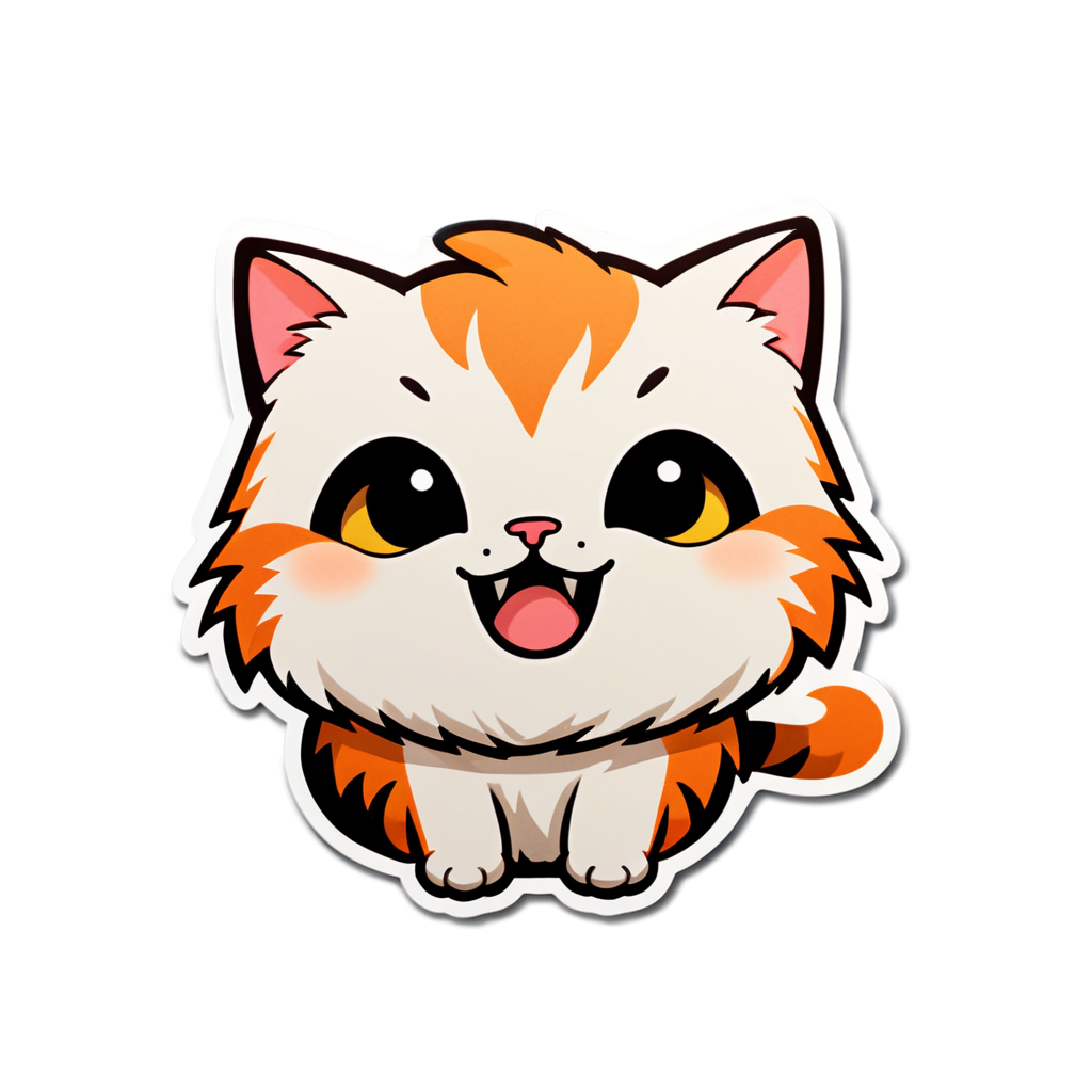 Cute Mewow Sticker