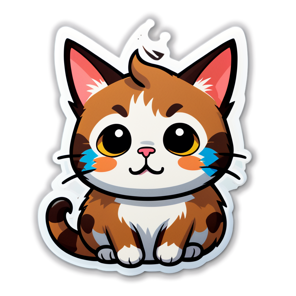 Cute Mewow Sticker