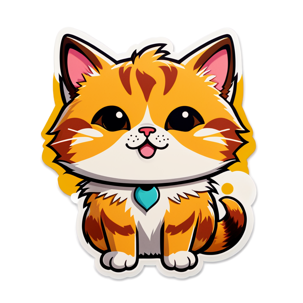 Cute Mewow Sticker