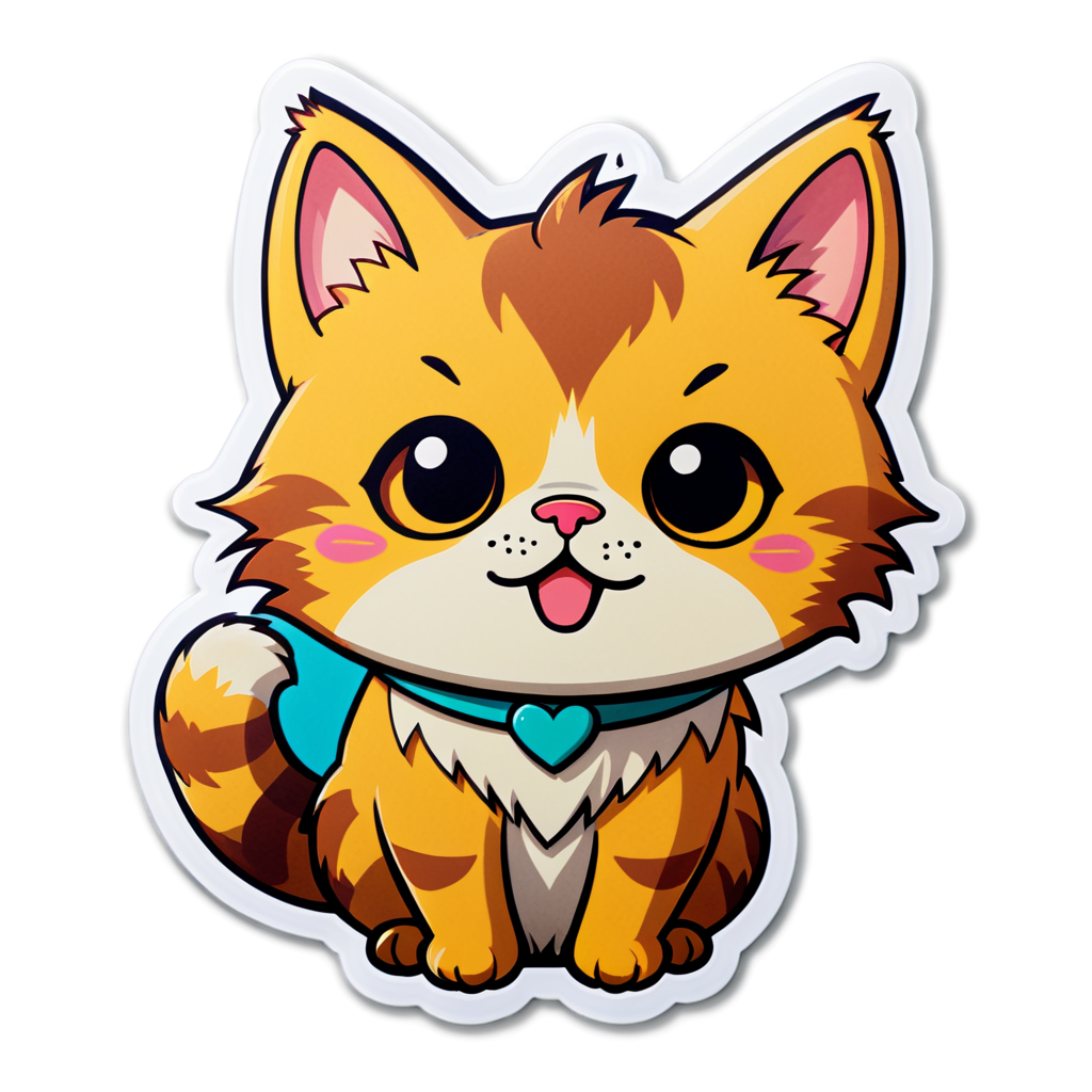 Cute Mewow Sticker