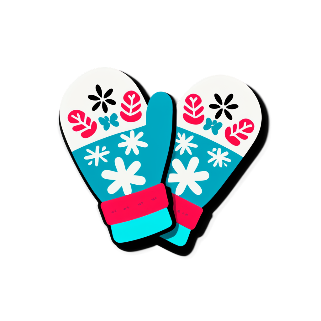 Cute Mittens Sticker