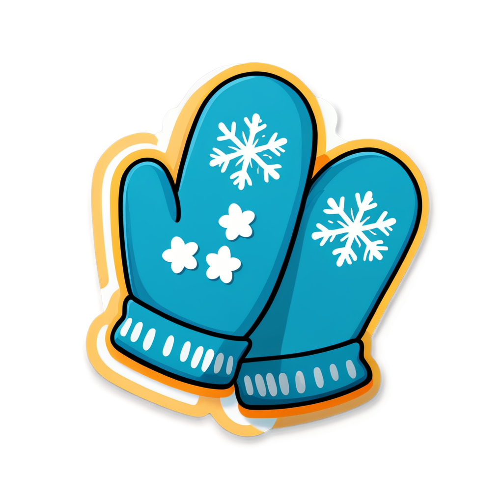 Cute Mittens Sticker