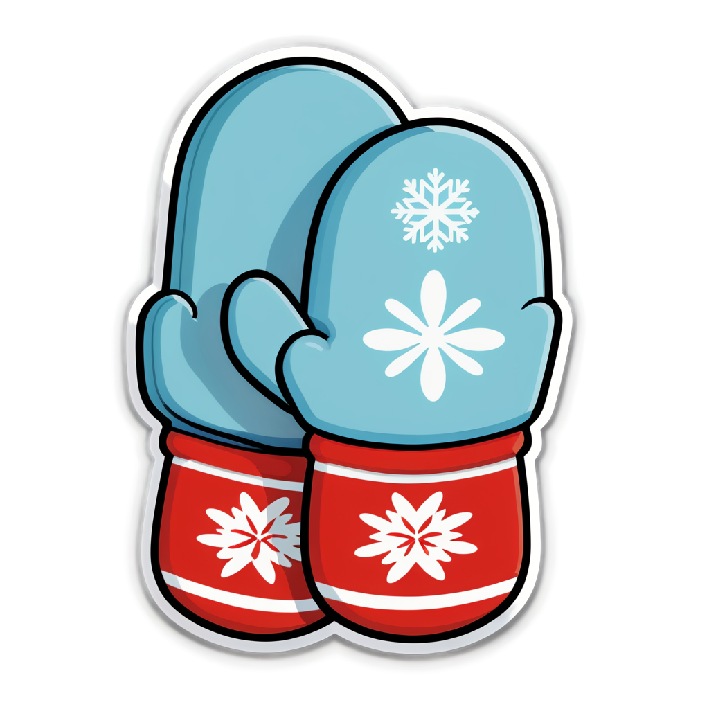 Cute Mittens Sticker