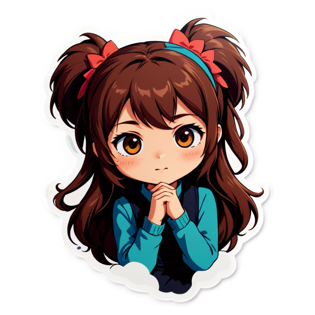 Cute Monika Sticker