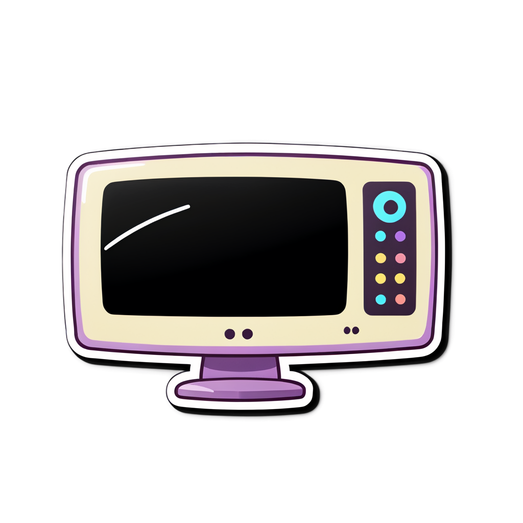 Cute Monitor Sticker