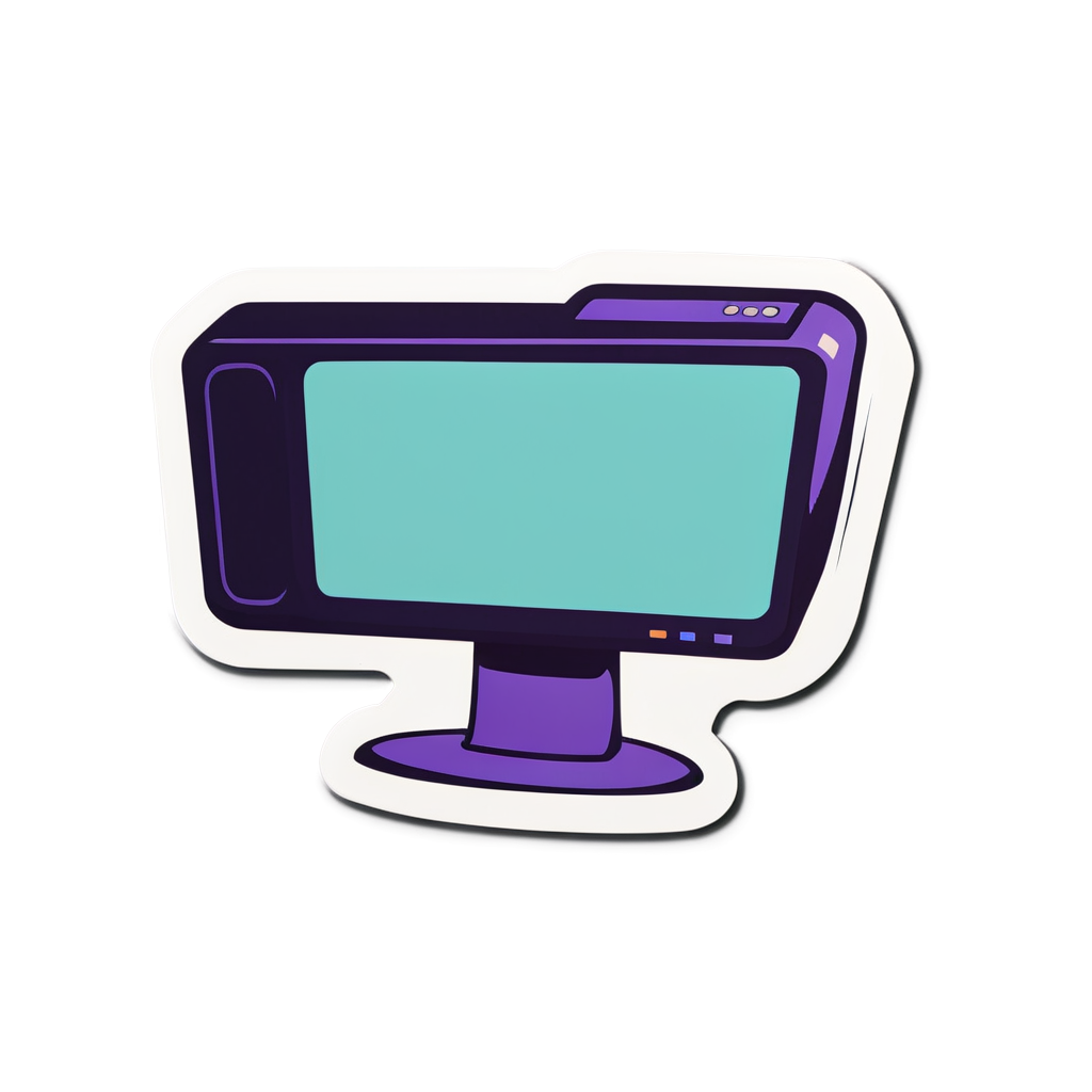 Cute Monitor Sticker