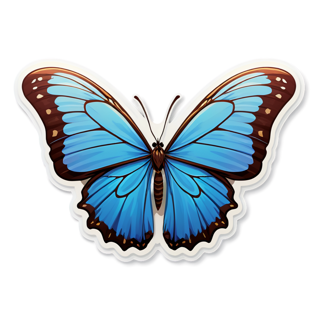 Cute Morpho Sticker