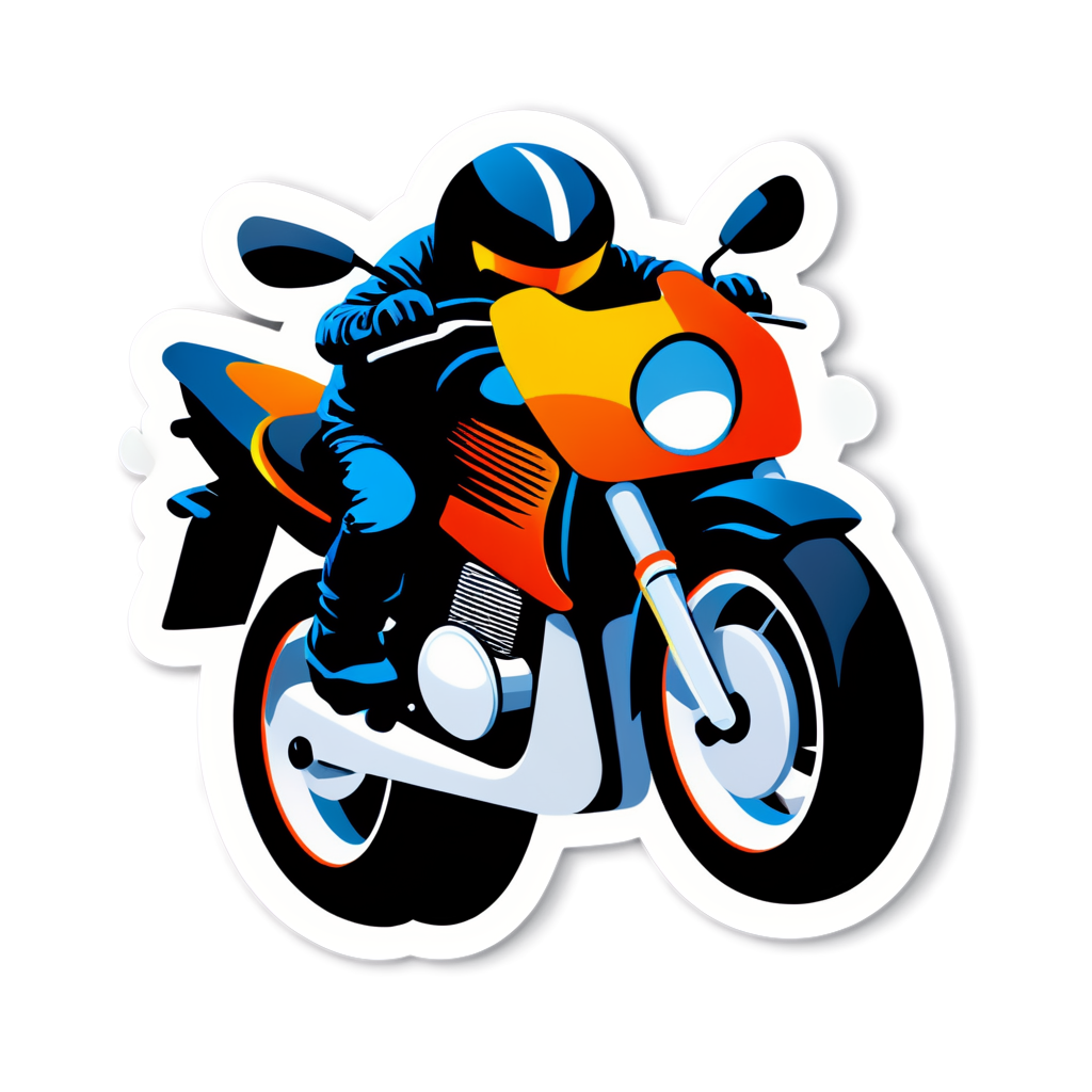 Cute Motorbike Sticker