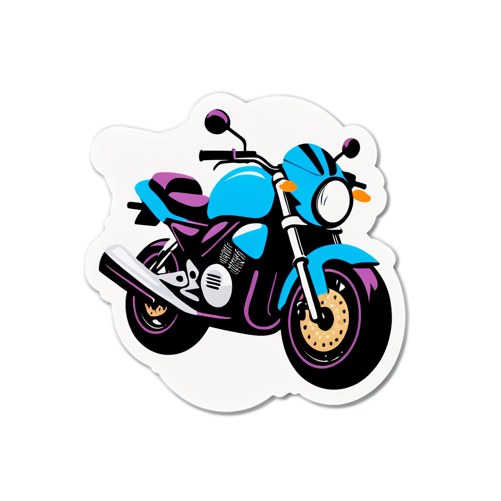 Cute Motorbike Sticker