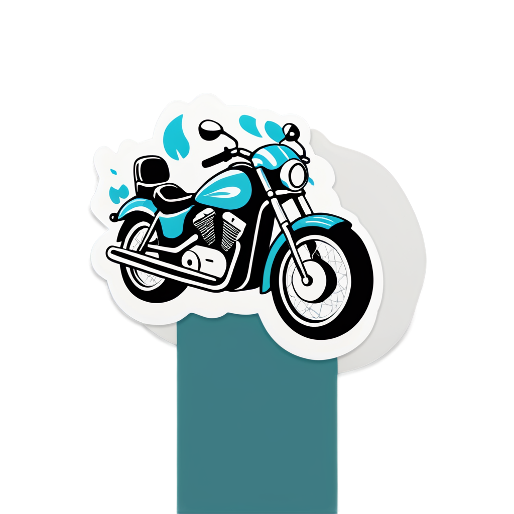 Cute Motorcycle Sticker