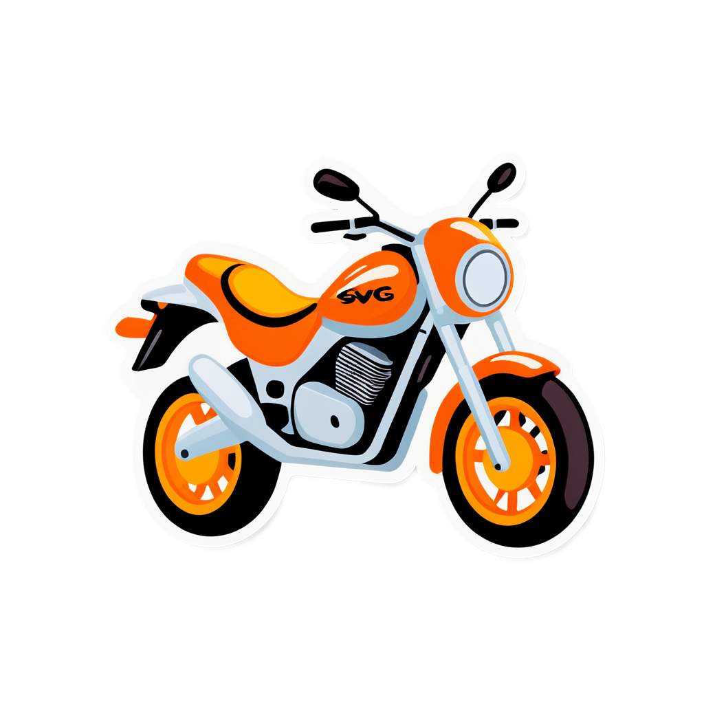 Cute Motorcycle Sticker